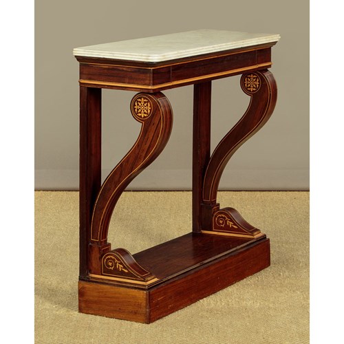 Small Marble Top Console Table C.1880