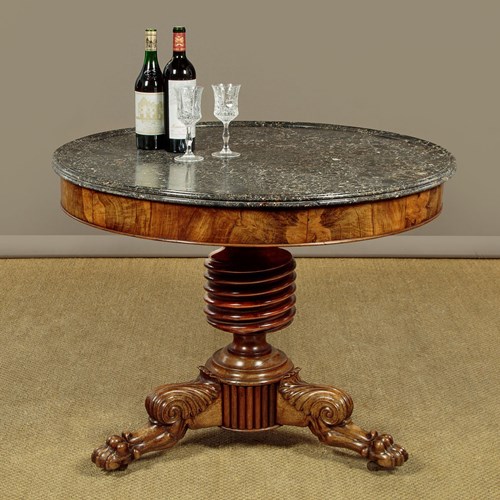Walnut Gueridon Centre Table C.1840
