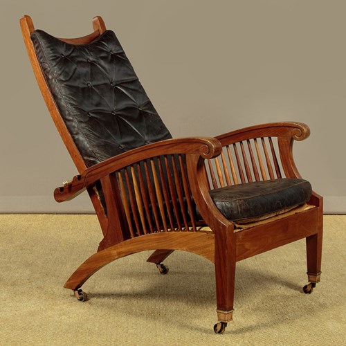 Arts & Crafts Reclining Armchair After Philip Webb C.1910