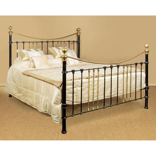 King Size Brass & Iron Double Bed C.1890