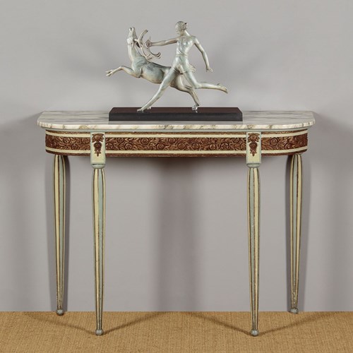 Art Deco Painted Console Table C.1930