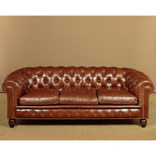 Leather Chesterfield Club Sofa