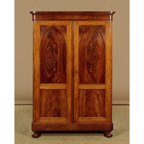 Small Mahogany Wardrobe C.1860