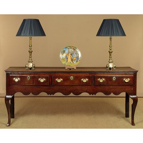 Open Oak Dresser Base C.1780