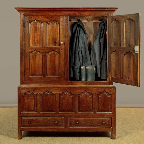 18Th.C. Oak Tack Cupboard C.1760
