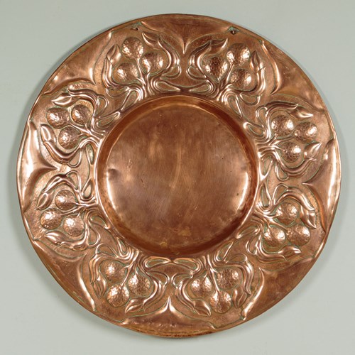 Yattendon Arts & Crafts Copper Charger C.1905