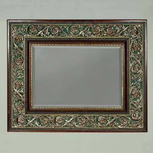 Large Cushion Frame Mirror C.1920