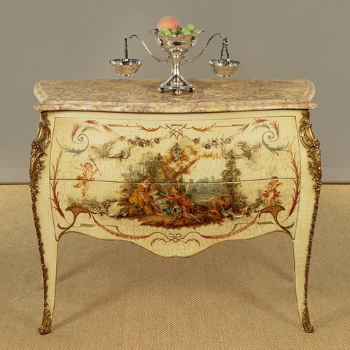 Louis XV Style Painted Commode C.1950