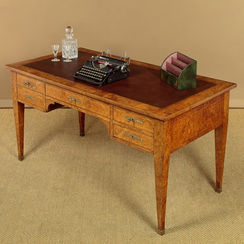 Burr Elm Bureau Plat C.1910