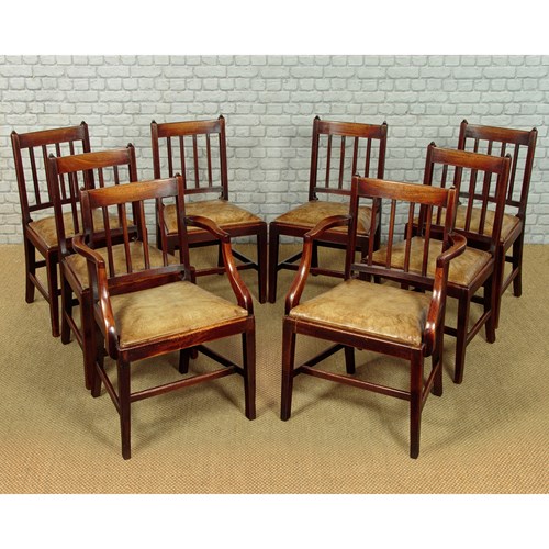 Set Of Eight Mahogany & Leather Dining Chairs C.1810