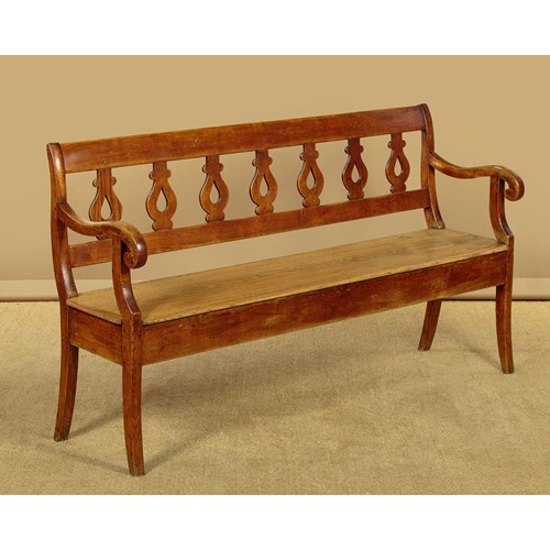 Ash Settle Or Hall Bench C.1830