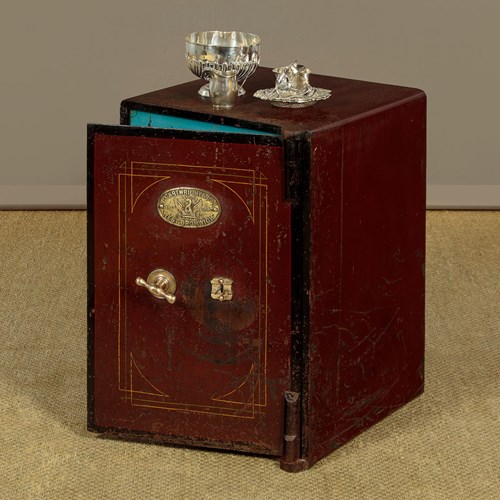 Steel Safe With Keys By Cartwright & Sons. C.1890