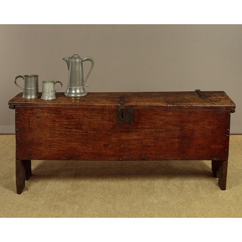 Long Six Plank Oak Coffer C.1650