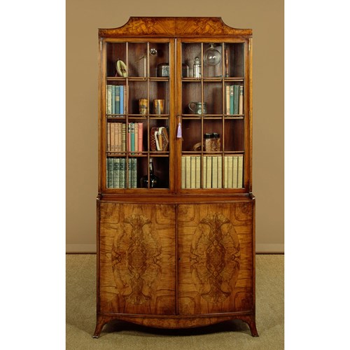 Art Deco Walnut Bookcase C.1930