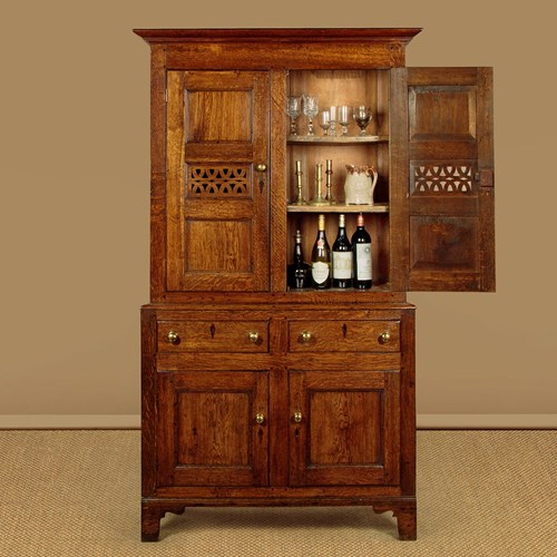 Welsh Oak Bread & Cheese Cupboard C.1820