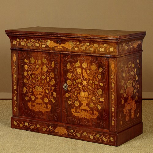 Dutch Marquetry Inlaid Side Cabinet C.1830