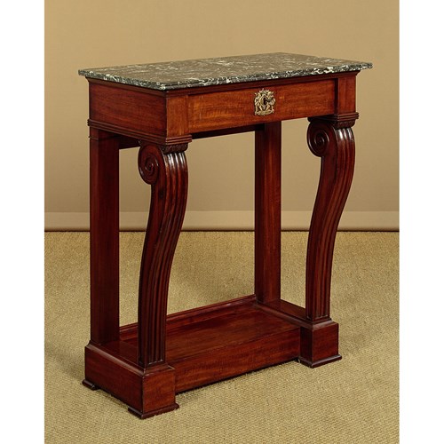 Small Marble Top Console Table C.1860