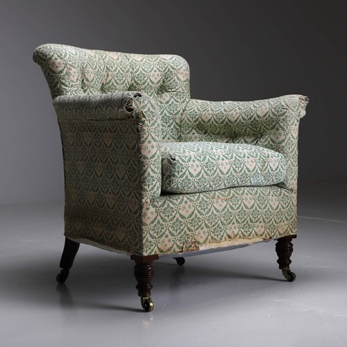 19Th Century Howard And Sons Woodstock Armchair
