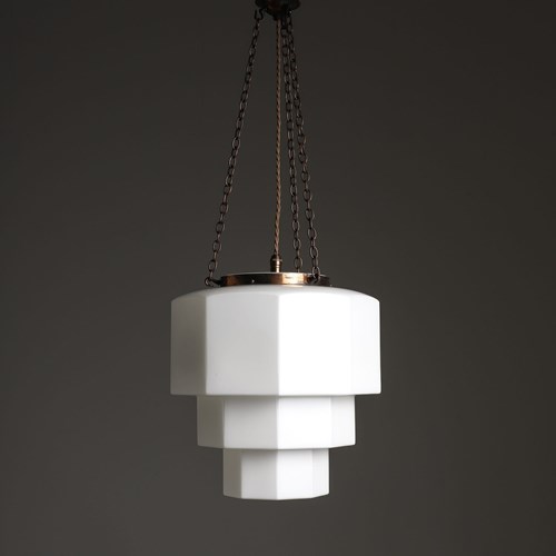 Antique Nonagon Skyscraper Pendant Light