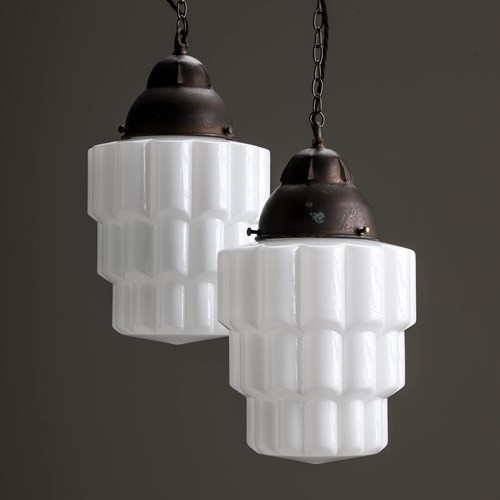 Art Deco ‘Jelly Mould’ Opaline