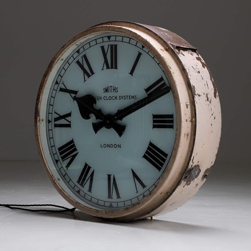 Extra Large Smiths Illuminated Station Clock