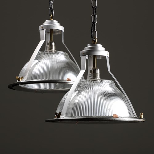 Industrial Holophane Pendant Light
