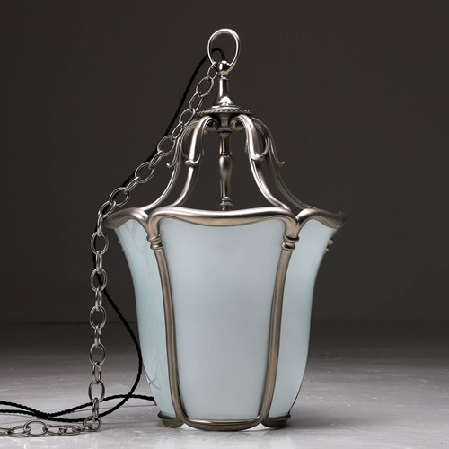 Large Faraday & Sons Nickel Lantern