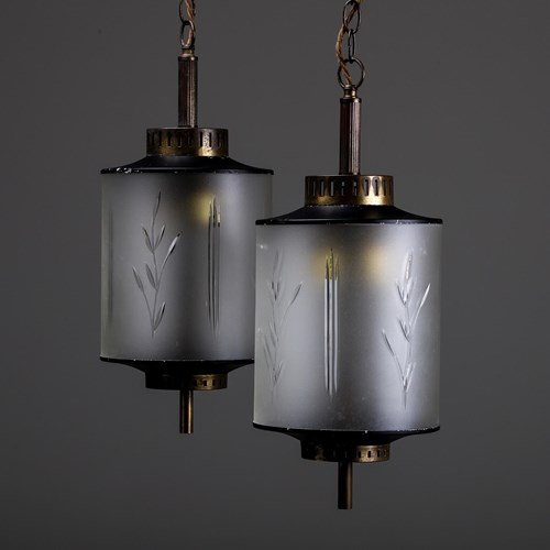 Pair Of Mid Century Italian Lanterns