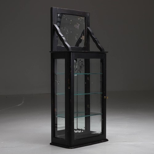 Victorian Ebonised Opticians Cabinet