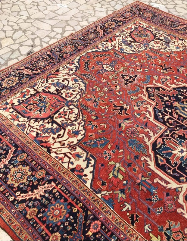 Antique Heriz Carpet with Medallion Design-cotswold-oriental-rugs-5-main-637775177479209630.jpeg