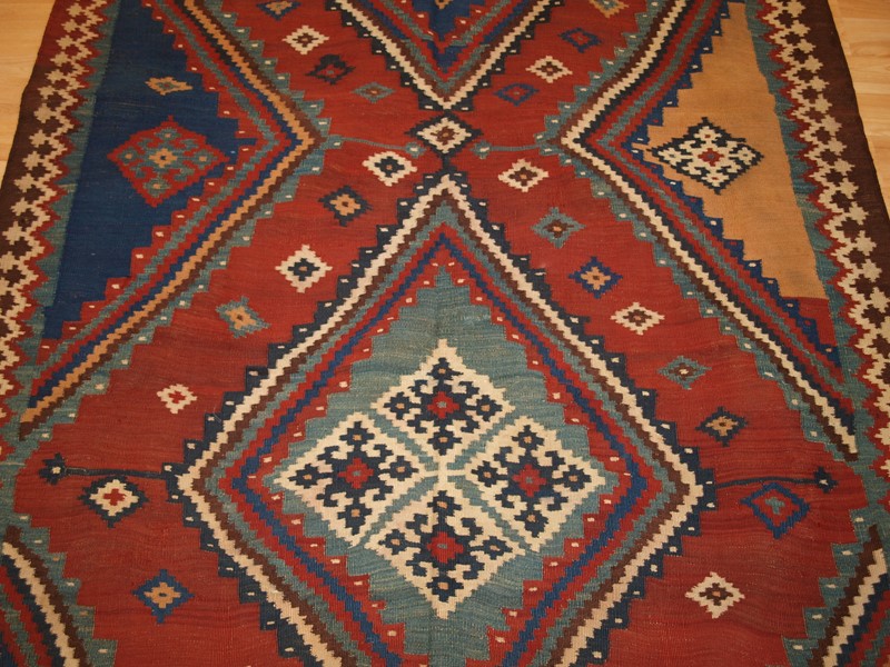 Antique Persian tribal Qashqai kilim-cotswold-oriental-rugs-p1088952-main-637756149162049110.JPG