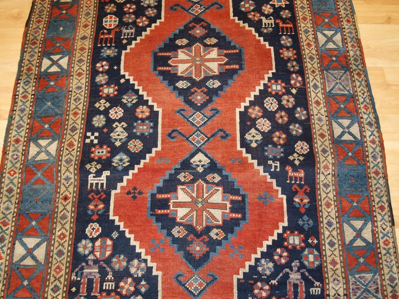 Antique Caucasian Karabagh or Armenian Kazak Rug-cotswold-oriental-rugs-p1089250-main-637850266862979508.JPG