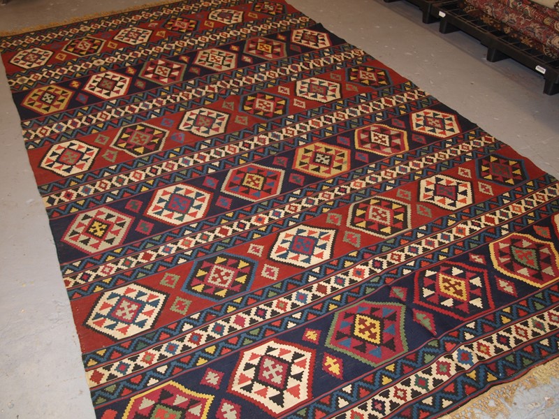 Antique Caucasian Shirvan Banded Kilim-cotswold-oriental-rugs-p1105559-main-637746541781110646.JPG