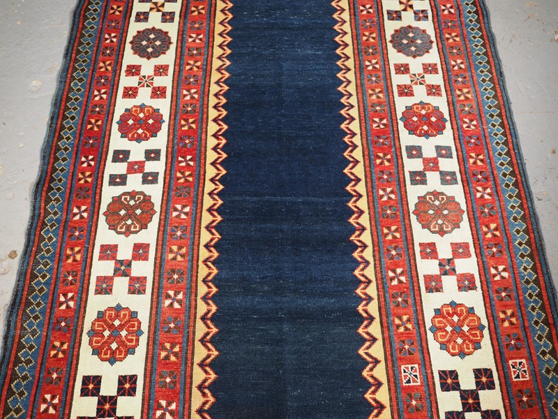 Antique Caucasian Talish Long Rug, Indigo Field-cotswold-oriental-rugs-p1190052-main-637744029778809476.JPG