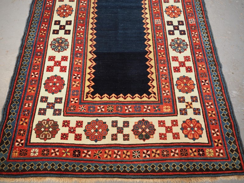 Antique Caucasian Talish Long Rug, Indigo Field-cotswold-oriental-rugs-p1190053-main-637744029798352397.JPG