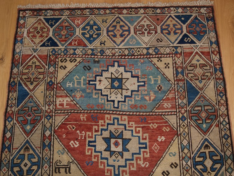 Antique Caucasian Kazak Rug with Faded Soft Colour-cotswold-oriental-rugs-p2276765-main-637774274816232207.JPG