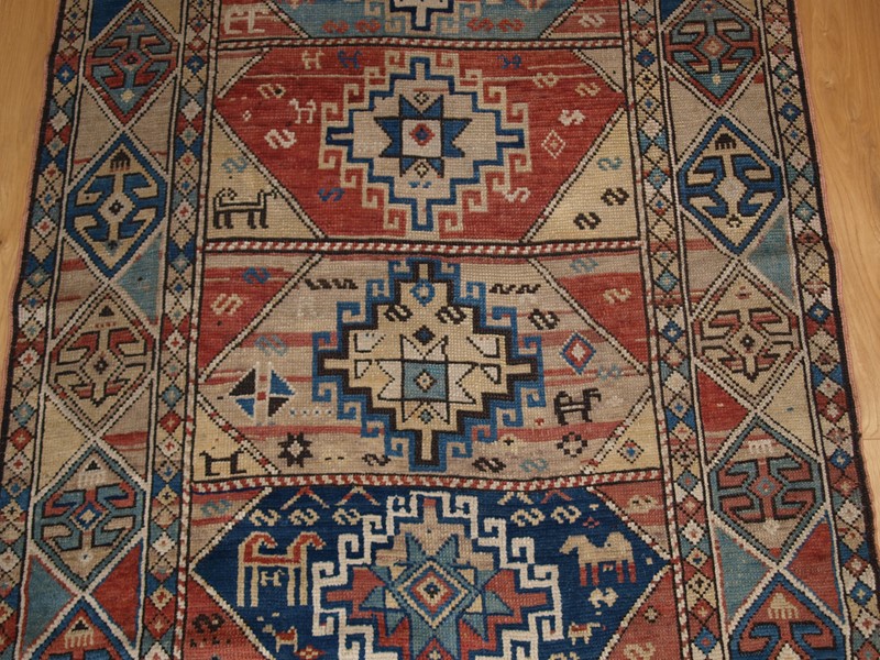 Antique Caucasian Kazak Rug with Faded Soft Colour-cotswold-oriental-rugs-p2276766-main-637774274844668805.JPG