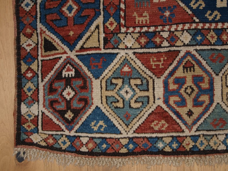 Antique Caucasian Kazak Rug with Faded Soft Colour-cotswold-oriental-rugs-p2276768-main-637774274897636868.JPG