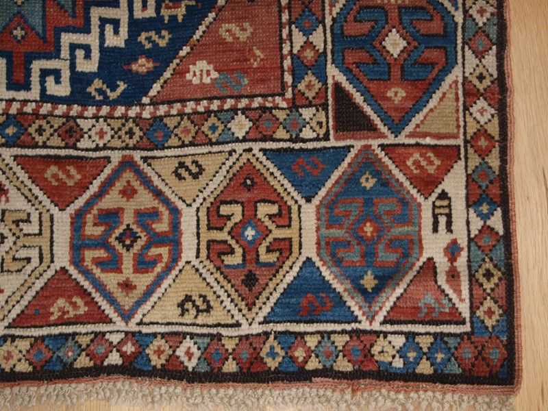 Antique Caucasian Kazak Rug with Faded Soft Colour-cotswold-oriental-rugs-p2276772-main-637774275023259890.JPG