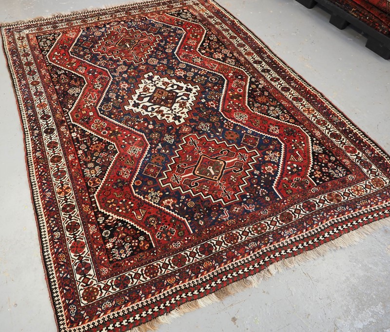 Antique Rug With Tribal Design From The Shiraz Reg-cotswold-oriental-rugs-p3210627-main-637843200168266213.JPG