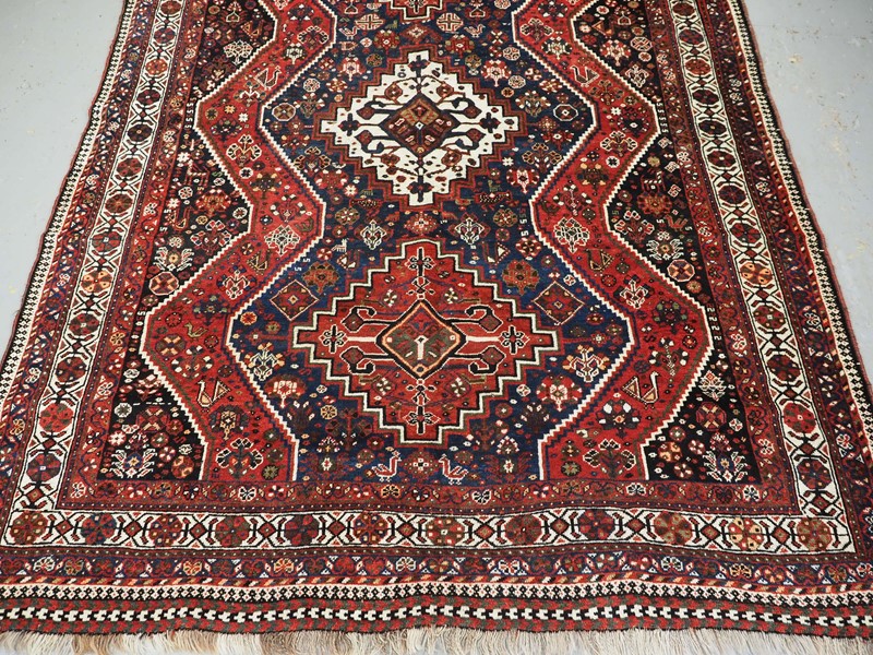 Antique Rug With Tribal Design From The Shiraz Reg-cotswold-oriental-rugs-p3210630-main-637843200229828643.JPG