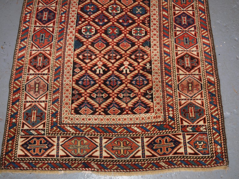Antique Caucasian Dagestan Rug with Lattice Design-cotswold-oriental-rugs-p4291640-main-637756805551709142.JPG