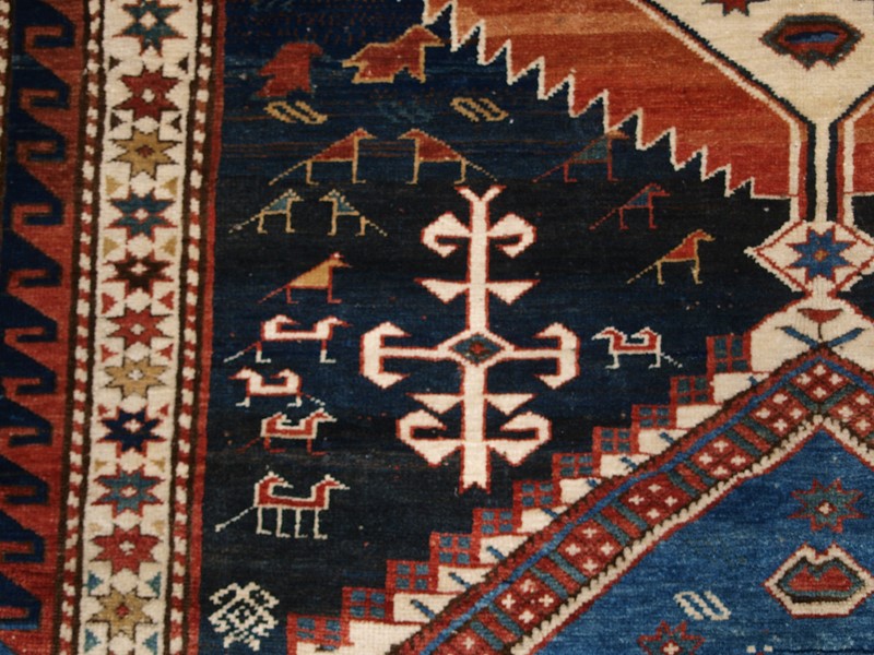 Antique Caucasian Shirvan Medallion Rug -cotswold-oriental-rugs-p5222792-main-637832093593630233.JPG