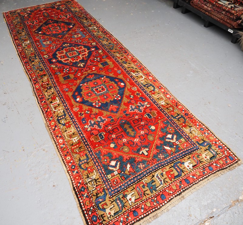 Antique Persian Heriz runner, beautiful colours-cotswold-oriental-rugs-p7270256-main-637750878744925424.JPG