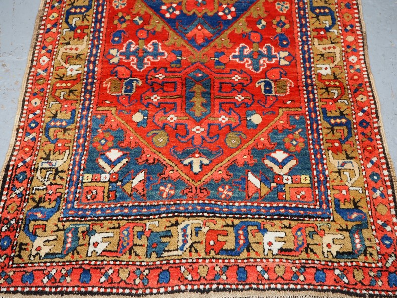 Antique Persian Heriz runner, beautiful colours-cotswold-oriental-rugs-p7270261-main-637750878837737119.JPG