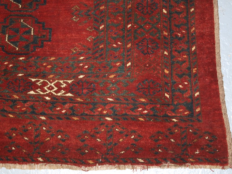 Antique Ersari Turkmen 12 gul chuval of large size-cotswold-oriental-rugs-p8296861-main-637849273140799647.JPG