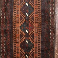 Old Afghan Baluch Pushti (Pillow) With Plain Weave