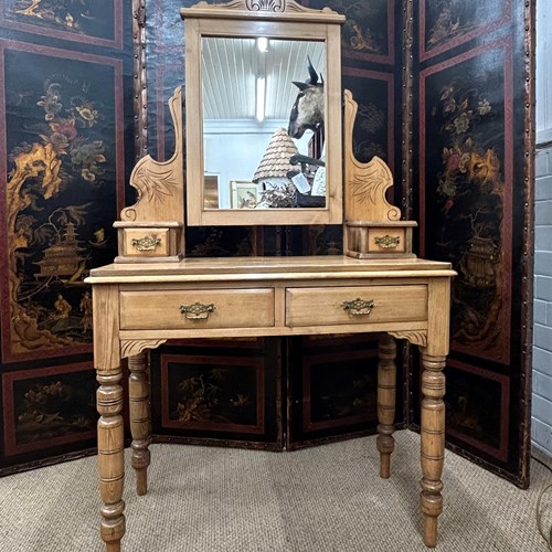 Edwardian Pine Dressing Table 