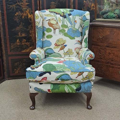 Newly Upholstered 1920S Wing Armchair