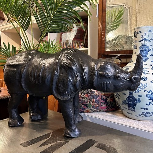 Large Leather Rhino By Liberty Of London